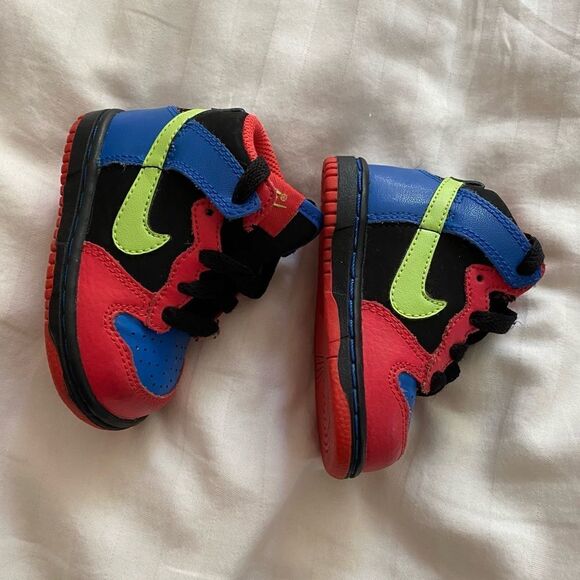 🍄 Baby Nike Jordan’s Dunks High Tops - Picture 7 of 13